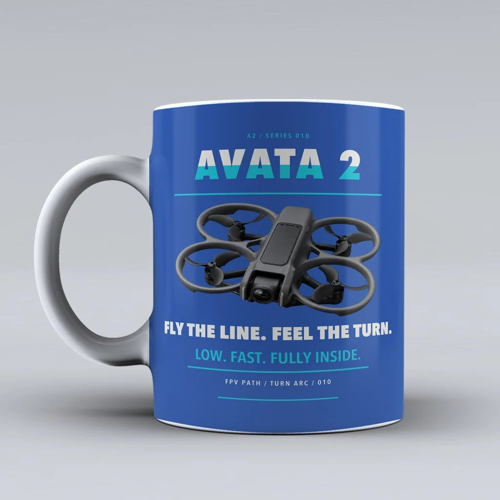 Avata 2 Mug design on blue dji