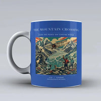 Thumbnail for VINTAGE G4006 - The Mountain Crossing - Ceramic Mug design on blue