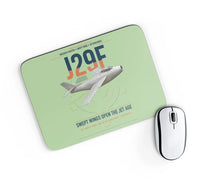 Thumbnail for Saab J 29F Tunnan design on light green rectangle mouse pad