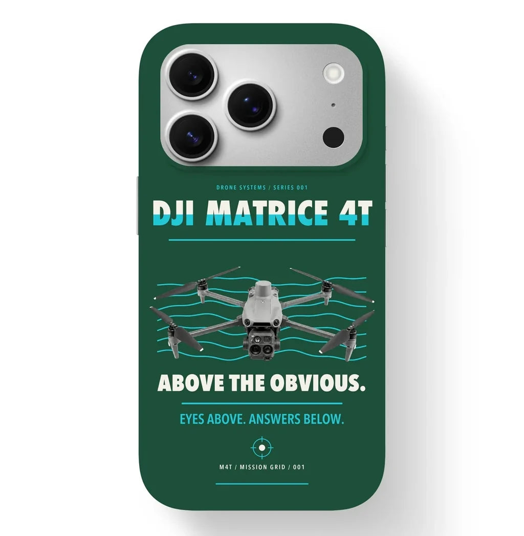 DJI Matrice 4T Case design on dark green iphone case