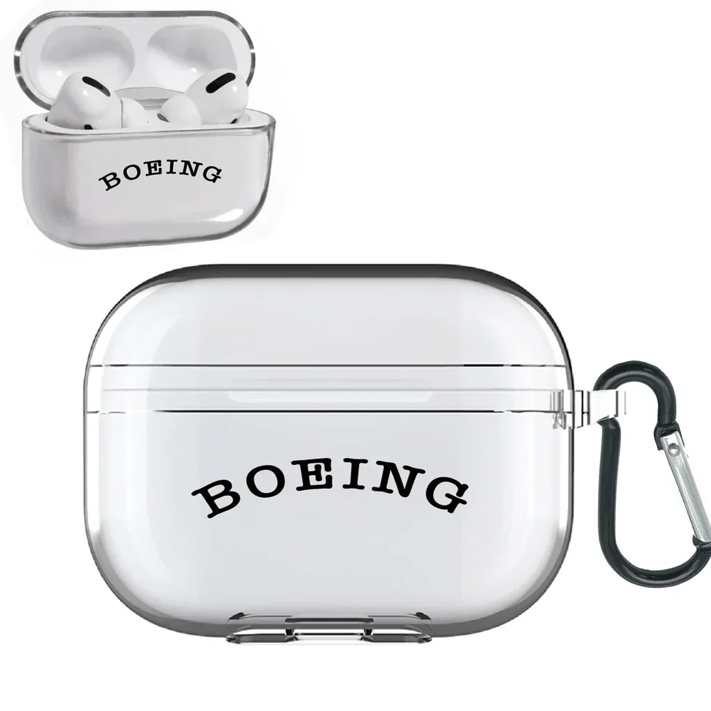 Special BOEING Text AirPods Pro transparent case - With Buckle