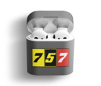 Thumbnail for Flat Colourful 757 AirPods plastic case - Dark Gray