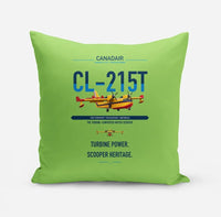 Thumbnail for Canadair CL-215T design on light green pillow