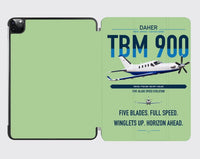 Thumbnail for Daher TBM 900 design on light green ipad tablet case