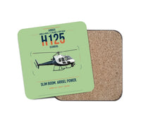 Thumbnail for Airbus H125 design on light green 1 piece coaster