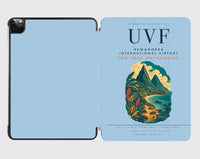 Thumbnail for Hewanorra International Airport (UVF) design on light blue ipad tablet case