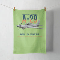 Thumbnail for A-29 Super Tucano Light Attack design on light green towel