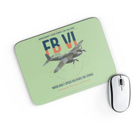 Thumbnail for de Havilland Mosquito FB VI design on light green rectangle mouse pad