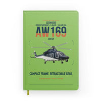 Thumbnail for Leonardo AW169 design on light green notebook