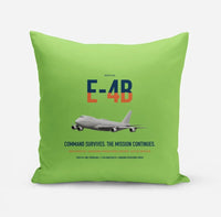 Thumbnail for E-4B Nightwatch design on light green pillow