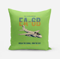 Thumbnail for EA-6B Prowler design on light green pillow