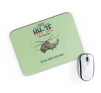 Thumbnail for Sikorsky HH-3E Jolly Green Giant design on light green rectangle mouse pad