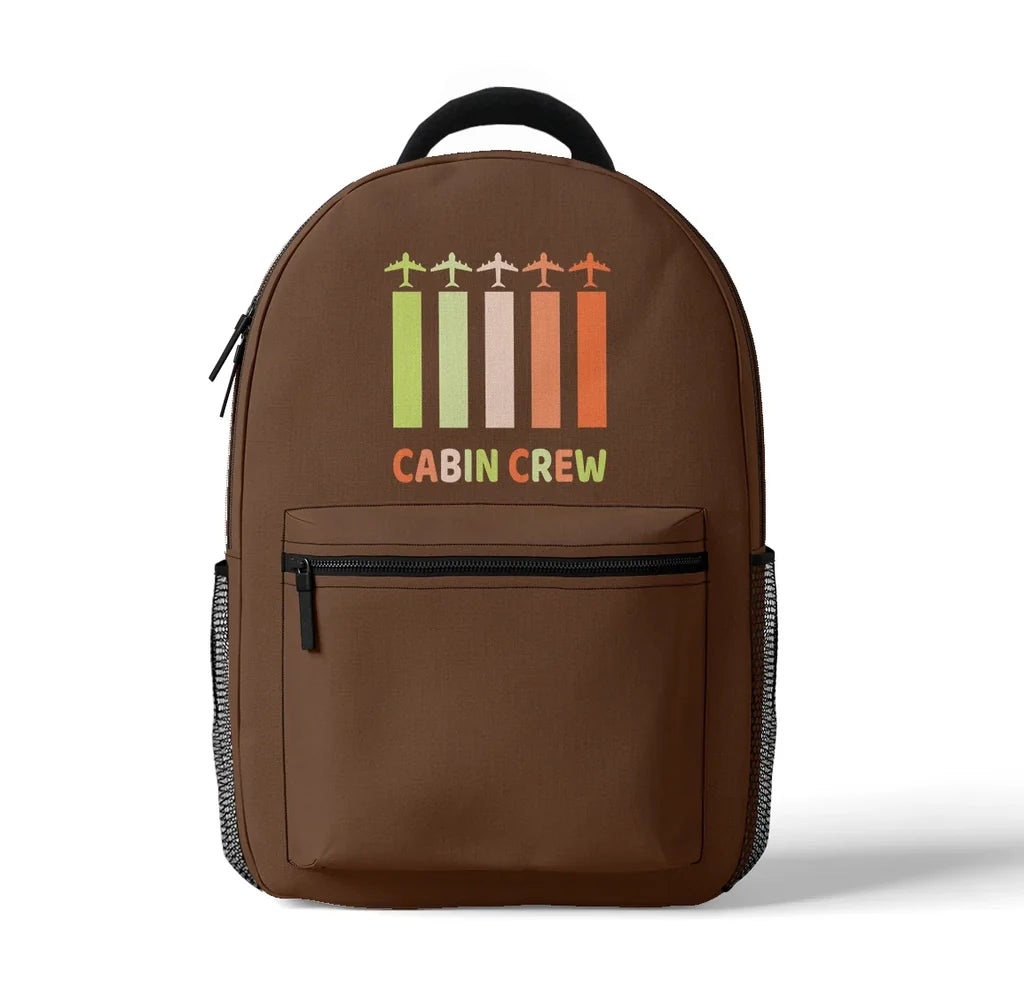 Colourful Cabin Crew 3D Backpack - view 4