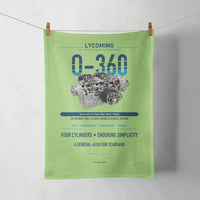 Thumbnail for O-360 design on light green towel