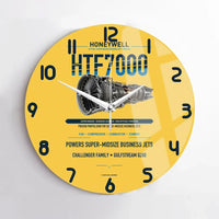 Thumbnail for HTF7000 design on yellow no frame wall clock