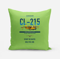 Thumbnail for Canadair CL-215 design on light green pillow