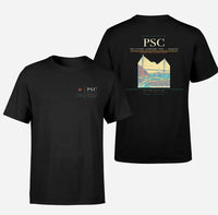 Thumbnail for Tri-Cities Airport (PSC) design printed on black double-side t-shirt