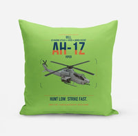 Thumbnail for Bell AH-1Z Viper design on light green pillow