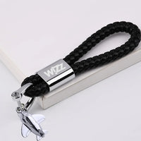 Thumbnail for Customisable Wizz Airlines Design Leather Car Key Chain - view 4
