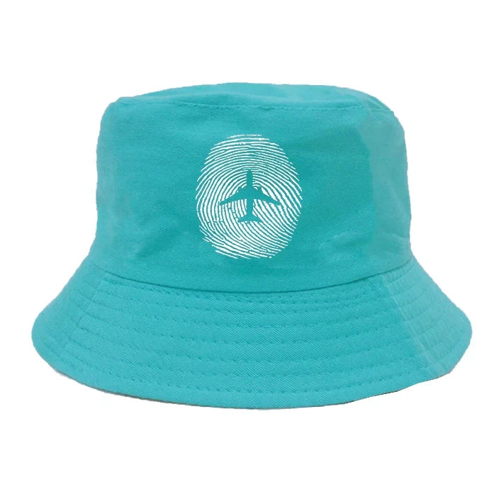 Aviation Finger Print summer hat - green