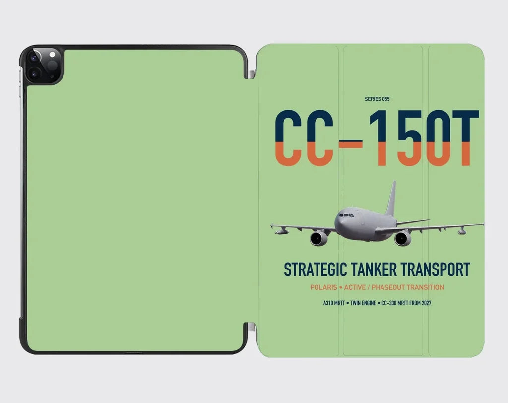 Airbus CC-150T Polaris design on light green ipad tablet case
