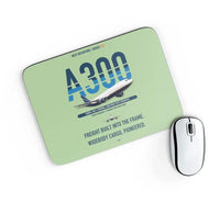 Thumbnail for Airbus A300F4-203 design on light green rectangle mouse pad