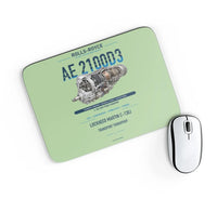 Thumbnail for AE 2100D3 design on light green rectangle mouse pad