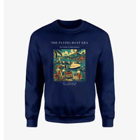 Thumbnail for VINTAGE G4055 - The Flying Boat Era - Designed Sweatshirts design on navyblue