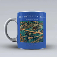Thumbnail for VINTAGE G4050 - The River Patrol - Ceramic Mug design on blue