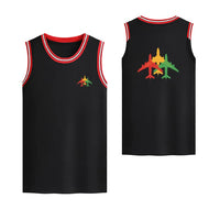 Thumbnail for Customisable Colourful 3 Airplanes Basketball Print - view 4