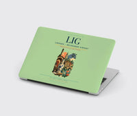 Thumbnail for Limoges – Bellegarde Airport (LIG) design on light green MacBook case