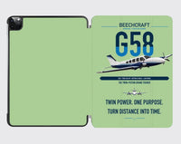 Thumbnail for Beechcraft Baron G58 design on light green ipad tablet case