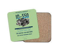 Thumbnail for IO-550 design on light green 1 piece coaster