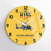 Thumbnail for Airbus H155 EC155 B1 design on yellow no frame wall clock