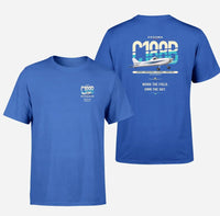 Thumbnail for Cessna A188B AgTruck design on blue t-shirt, double-side print