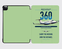 Thumbnail for Beechcraft King Air 360 design on light green ipad tablet case