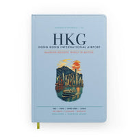 Thumbnail for Hong Kong International Airport (HKG) design on light blue notebook