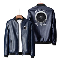 Thumbnail for Thrust We Trust Leather Jacket - view 4