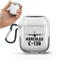 Thumbnail for Military Transport Airplane C 130 AirPods transparent case - With Buckle