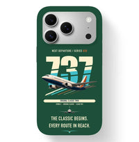 Thumbnail for Boeing 737-300 Classic design on dark green magsafe iphone case
