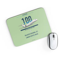 Thumbnail for Fokker 100 design on light green rectangle mouse pad