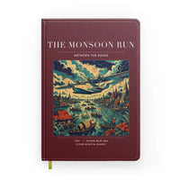 Thumbnail for VINTAGE G4061 - The Monsoon Run - Designed Notebooks design on darkred