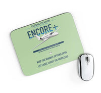 Thumbnail for Cessna Citation Encore+ design on light green rectangle mouse pad
