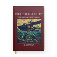 Thumbnail for VINTAGE G4271 - The Pearl Diver's Lift - Designed Notebooks design on darkred