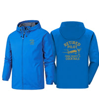 Thumbnail for Retired Pilot & Coctails Rain Jacket - view 4