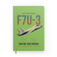 Thumbnail for F7U-3 Cutlass design on light green notebook