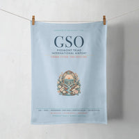 Thumbnail for Piedmont Triad International Airport (GSO) design on light blue towel