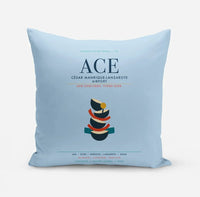 Thumbnail for César Manrique-Lanzarote Airport (ACE) design on light blue pillow