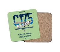 Thumbnail for Cessna 175 Skylark design on light green 1 piece coaster