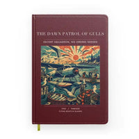 Thumbnail for VINTAGE G4411 - The Dawn Patrol Of Gulls - Designed Notebooks design on darkred